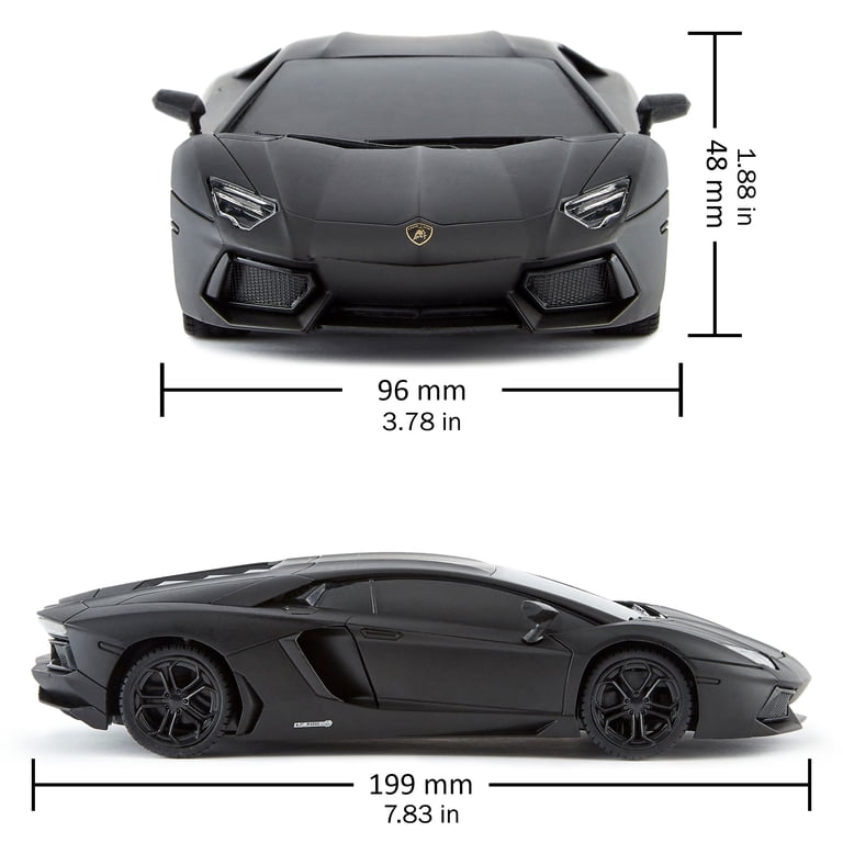 CMJ RC Cars: Lamborghini LP700-4 - Black - 1:24 Scale, Remote