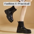 thumbnail image 3 of YYW Short Rain Boots For Women, Non-Slip Waterproof Garden Shoes Ankle Rainboot,Black(Size 8.5), 3 of 10