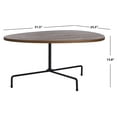 thumbnail image 3 of SAFAVIEH Berlin Guitar Pick Tripod Coffee Table, Walnut, 3 of 11