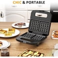 thumbnail image 6 of 3-in-1 Waffle Iron  Press Grill Sandwich Maker Set with Removable Non-Stick Plates, 6 of 6