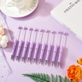 thumbnail image 3 of 20 pc Plastic Ball-Point Pen Beadable Pen for DIY Personalized Pen with Jewelry Beads Lilac 145x11.5mm, 3 of 7