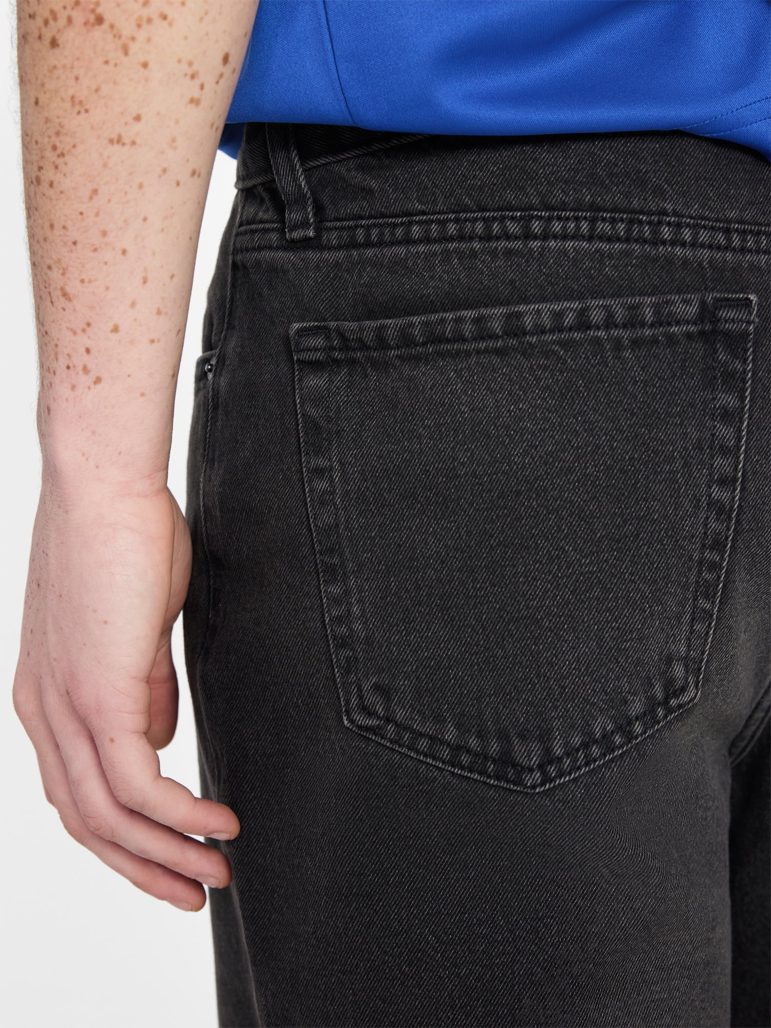 No Boundaries Men’s Denim Shorts, 100% Cotton, 12” Inseam, Sizes 28-44