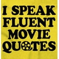 thumbnail image 2 of Speak Fluent Movie Quotes Classic Plus Size Crewneck Graphic Tee Shirt Brisco Brands 2X, 2 of 4