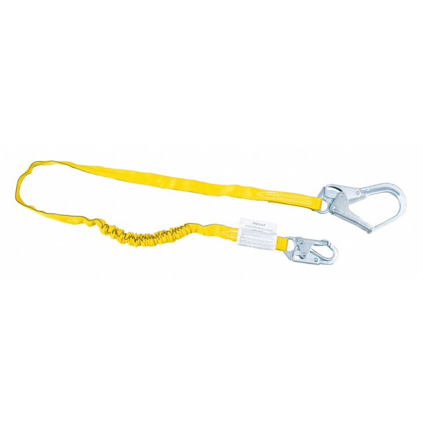 Honeywell Miller ShockAbsorbing Lanyard,Yellow 219WRSZ7/6FTYL