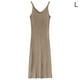 thumbnail image 1 of Vestido Con Cuello En V Sin Mangas De Punto Color Sólido Vestido Largo Y Delgado Sexy, Albaricoque, L Methold AP001368-03B, 1 of 7