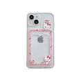 thumbnail image 3 of Funda rosa con tarjetero para iPhone, carcasa con dibujo de Hello Kitty, Little Twin Stars, para modelos 14, 13 Pro Max, 12, 11, XR, XS, X, 7, 8 Plus, 3 of 5