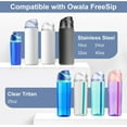 thumbnail image 2 of Couvercle de Remplacement Compatible pour Owala Freesip 16oz 24oz, 2 of 7