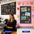thumbnail image 4 of JILhome Magnetic Chalk Board, 47" x 35" Black Dry Erase Board, 4'x3' Blackboard for School, Office, Home, Bar, Restaurant Menu, Black Aluminium Frame, 4 of 7