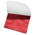 thumbnail image 1 of Unique Bargains Feuille de feuille d'Or Feuilles Rouges, 3,3 x 3,1 Pouces pour la Décoration d'Art, Sculptures, Peinture, Pack de 100, 1 of 5