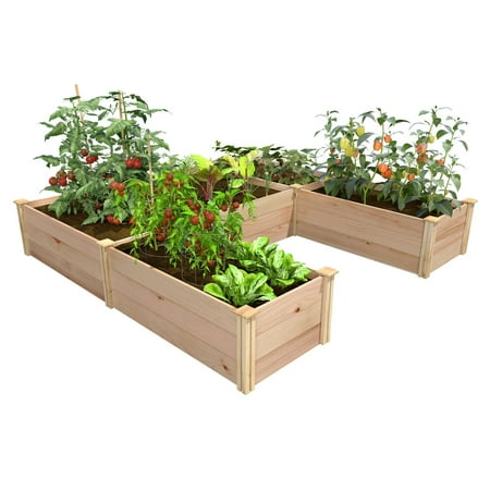 Greenes Fence Premium Cedar 8'x8'x16.5" U-Shaped Raised Garden Bed