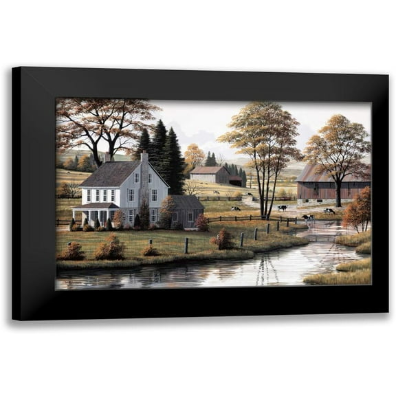 Saunders, Bill 14x11 Black Modern Framed Museum Art Print Titled - Autumn Grazing