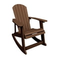 thumbnail image 2 of Alpine Corporation Dark Teak Adirondack Patio or Living Room Rocking Chair, 2 of 4