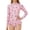 A-Light Pink7, variant on Girls Long Sleeve One Piece Swimsuit Summer Floral Print Rash Guard Bathing Suit For Kids 2-8Y Crew High Neck Zipper Trendy Swimwear