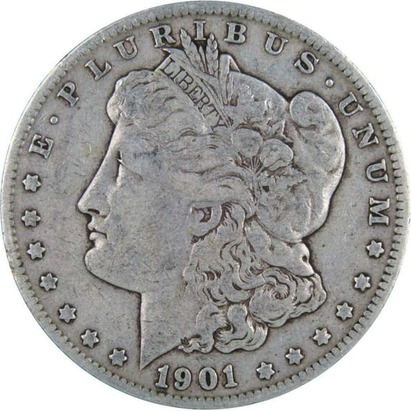 1901 O Morgan Dollar F Fine 90% Silver $1 US Coin Collectible
