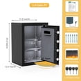 thumbnail image 2 of Dextrus Fire Resistant Home Safe with Digital Keypad, 27.16" x 20.47" x 16.14", Black, 2 of 9