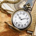 thumbnail image 2 of One Skeleton Skull Flip Pocket Watch Reloj de bolsillo clásico vintage (esqueleto plateado cabeza de fantasma) Números arábigos Reloj de bolsillo de cuarzo Cadena para hombres Cumpleaños Navidad Regal, 2 of 4