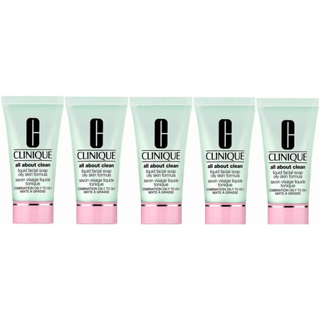 Lot 5 of Clinique All About Clean Liquid Facial Soap Oily 1.0 oz/30 ml Oily Skin