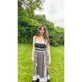 thumbnail image 6 of MINTREUS Lace Top with Long Sleeves Stand Collar Embroidered Floral Design Ideal for Parties and Clubs xs-xxl, 6 of 8