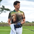 thumbnail image 3 of Balery Daisy Sleeping Sloth Camisa Polo de Hombre con Estampado, de Manga Corta y Tejido Medio, Camisa Tipo Golf Polo-X-Large, 3 of 6