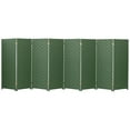thumbnail image 2 of Red Lantern 4 ft. Short Woven Fiber Outdoor All Weather Folding Screen - 8 Panel - Green, 2 of 6