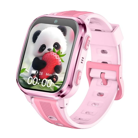 4G Android Kids Smart Watch with 1.72 inch IPS Screen-Pink