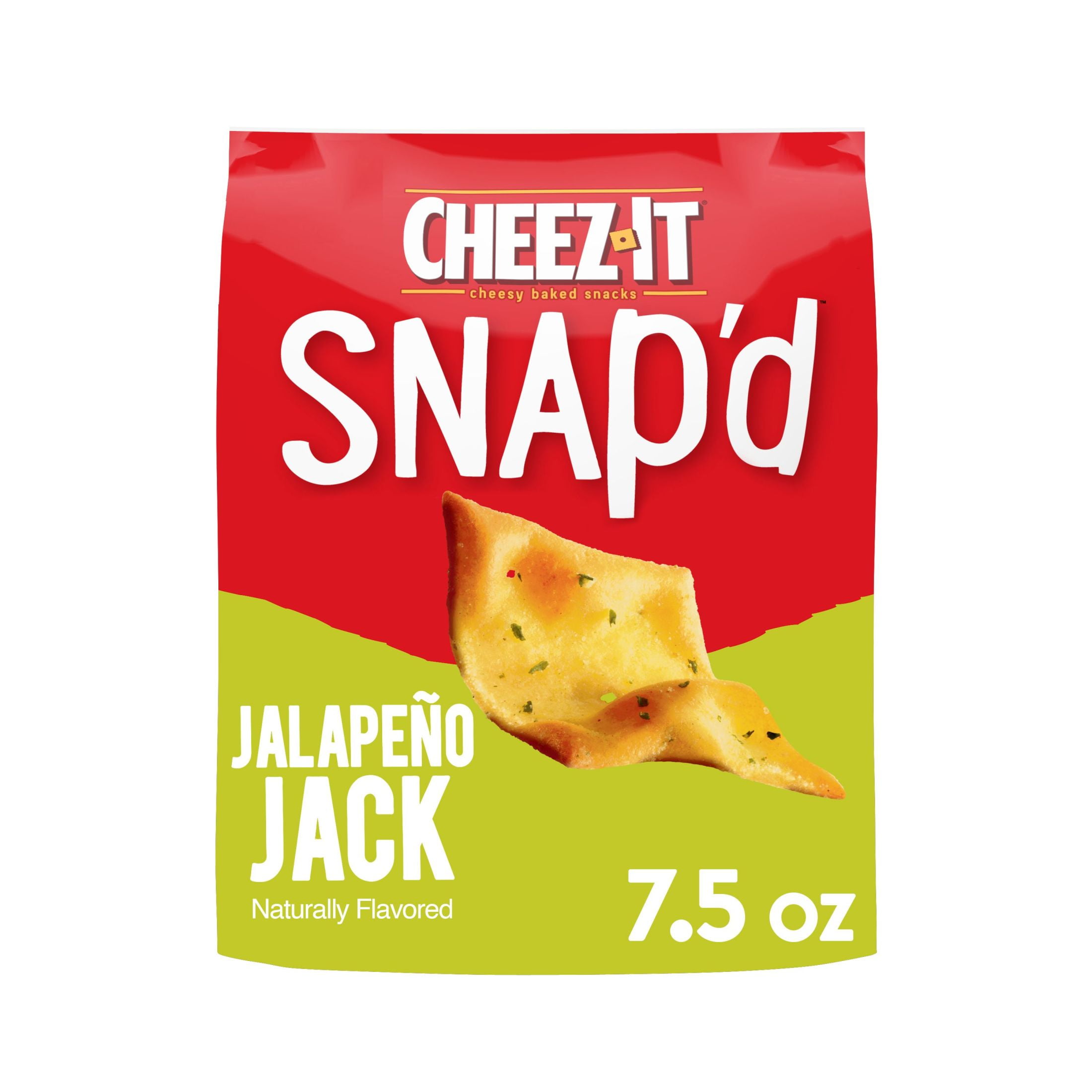 Cheez-It Snap'd Jalapeno Jack Cheese Cracker Chips, 7.5 oz