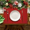 thumbnail image 4 of UYUH Waterproof Christmas Placemats for Dining Table 32 x 21 cm Festive Holiday Table Mats with Snowflake Design, Washable & Non-Slip for Winter, Xmas, New Year Decor, 4 of 4