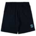 thumbnail image 3 of Men's Concepts Sport Deep Sea Blue/Heathered Charcoal Seattle Kraken Big & Tall Top & Shorts Sleep Set, 3 of 3