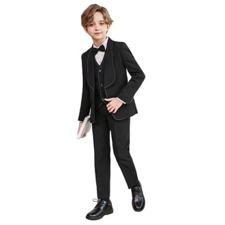 Baby Boy White Button Down Dress Shirt With Color Necktie - Formal Tuxedo Suit For Sm-4T 1 thumbnail image