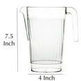 thumbnail image 2 of VeZee Disposable Plastic Clear Pitcher With Handle 48oz: 2CT, 2 of 3