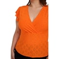 thumbnail image 4 of Blusa sin Manga Roman Fashion Talla Extra 0315 Naranja, 4 of 6