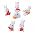thumbnail image 1 of 5x 6 Piezas Figuras de Conejos Pequeños Figuras de Conejo en Miniatura Figura de Conejo Adorno para El Interior Del Coche Pastel Decoración Del Festiv 5 piezas, 1 of 8