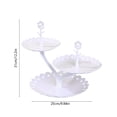 thumbnail image 3 of Organisation de Rangement Plastiques Plateau à Fruits Assiettes à Fruits Salon Table Basse Ménage Transparent Bonbon Support à Dessert Fête Mariage avant Bureau Placé Collation Plateau à Dessert Étages Support à Dessert, 3 of 6