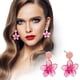 thumbnail image 1 of Pendientes de tuerca de flor rosa, bonitos pendientes de flor para mujer y niña, hipoalergénicos Wmkox8yii fajkfhkj5052, 1 of 9