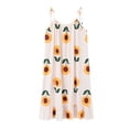 thumbnail image 1 of Youkk Chemise de Nuit Imprimé Floral Coton Robe de Nuit Col Rond Ample Sans Manches Mini Robe de Nuit pour la Maison Rose m, 1 of 6