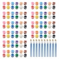 thumbnail image 1 of Mini Juego de Pintura Acrílica de 10 Piezas, Pintura para Niños, Juego de Pintura para Niños de 12 Colores, Tiras de Pintura Acrílica para Niños y Adultos, 1 of 6
