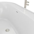thumbnail image 3 of Dreamline Bt63x3666c Essence 65" Free Standing Acrylic Soaking Tub - White / Matte Black, 3 of 7