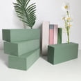 thumbnail image 3 of Dserhfy 2/6 Pcs Floral Foam Blocks for Alive And Artificial Flowers Arrangement 9" x 4" Green Wet & Dry Flower Foam for Home Wedding Garden Decor, 3 of 7