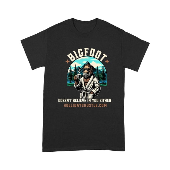 Bigfoot Casual Crew Neck Short Sleeve T-Shirt, Men's XS