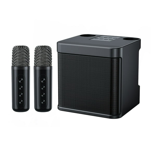 Seitruly Conexión Bluetooth de plástico Inalámbrico K Sing para cualquier ocasión Altavoz de graves de gran diámetro y alta potencia Electrónica negro