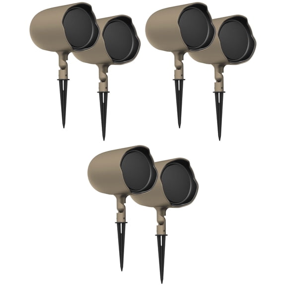 6 JBL GSF6-TN 6.5" Landscape Ground Stake/Wall Mount 70v Commercial Speakers
