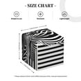 thumbnail image 4 of Yiaed Optical Zebra Illusion Print Tissue Box Cover, PU Leather Decorative Organizer for Tabletop, Bathroom, Car, Office Creative Decorative, 4 of 7