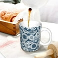 thumbnail image 3 of Yiaed Sunflowers Print Ceramics Coffee,Large Handle Design,Extra Large Tea and Coffee Cup for Office and Home Mugs, 3 of 6