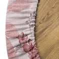 thumbnail image 5 of Ambesonne Vintage Fitted Round Tablecloth, Weathered Effect Floral Art, 40"- 44" Diameter, Pale Pink and Dried Rose, 5 of 5