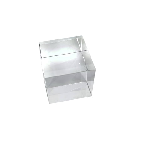 Glass Cube Riser FixtureDisplays® 1x1x1