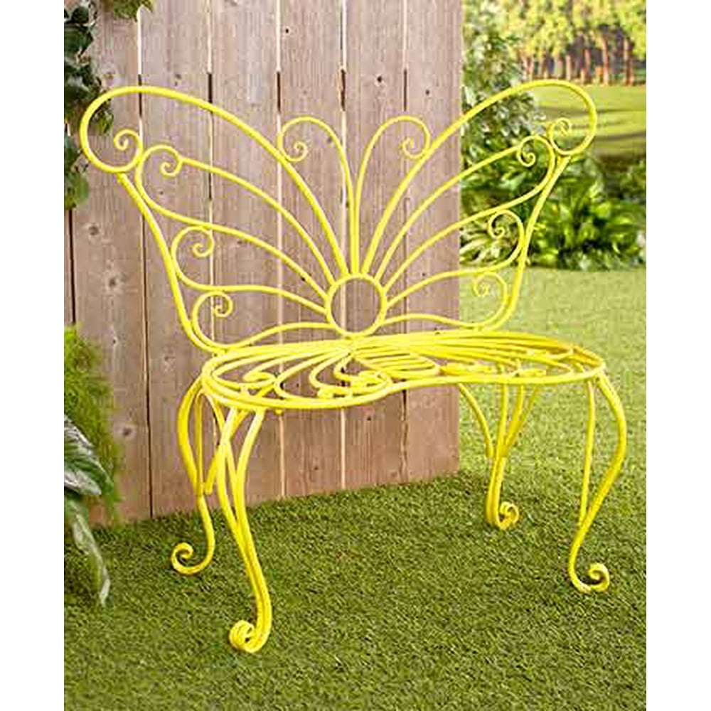 The Lakeside Collection Metal Butterfly Bench