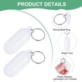 thumbnail image 2 of Uxcell 2-Pack Floating Key Chain for Boating, Waterproof Bright Color Key Rings for Outdoor Water Sport [White], 2 of 6