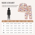 thumbnail image 4 of Balery Cute Butterfly Flowers Pattern Pajama Sets for Women Long Sleeve 2 Piece Sleepwear Loungewear Sets Soft PJ's with Pockets Long Sleeve Comfy Pj Sets-Small, 4 of 7