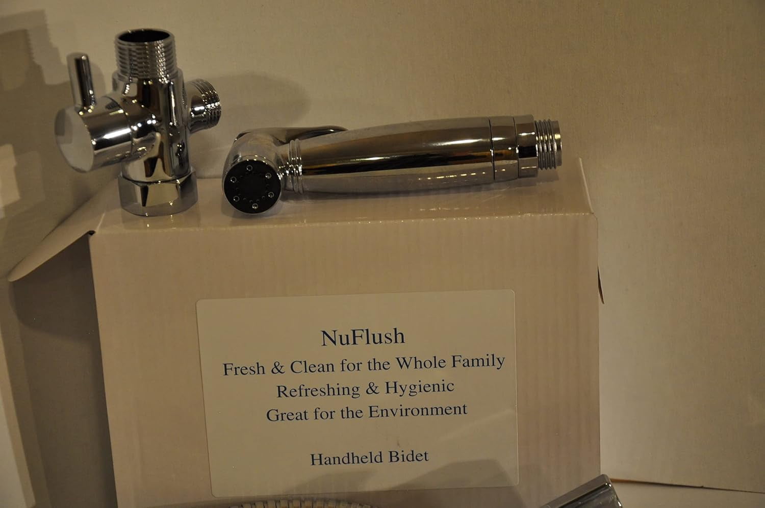 Hand-Held Chrome Bidet - Easy Installation By NuFlush