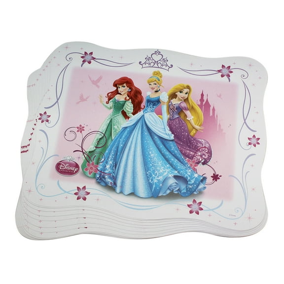 Disney Princess Pink Paper Placemat Set (12 Placemats) - Princess Party Accessory